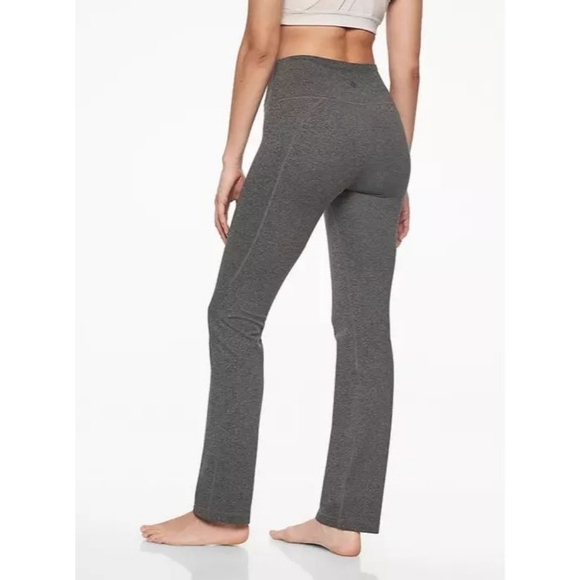 Athleta Pants - Athleta Powervita Straight Leg Pant Small Heather Gray